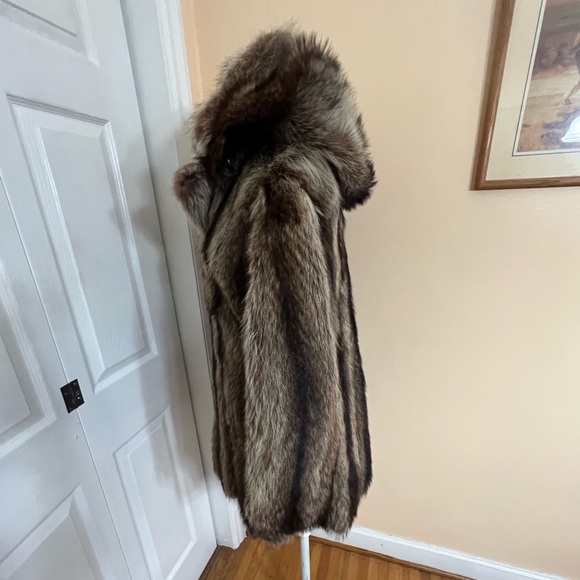Vintage Hopper Furs Mid Length Raccoon Coat. Sz S-M - Picture 10 of 16